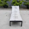 Minimalist Style Hotel Waterproof Beach Villa Exquisite Sunbed Aluminum Recliner Daybed Sun Loungers