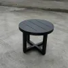 Modern Aluminum Side Table Small Patio Coffee Bistro Table for Indoor Outdoor Hotels Home Courtyard Parks Furniture