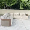 Modern Elegant Aluminium Rope Patio Sofas Garden Furniture Outdoor Rope Sofa Sets for Balcony