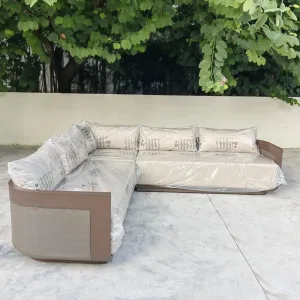 Modern Elegant Aluminium Rope Patio Sofas Garden Furniture Outdoor Rope Sofa Sets for Balcony