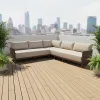 Modern Luxury Durable Outdoor Sofa Set Patio Furniture Sofa Villa Resort Hotel Courtyard Garden Combination Long Sofas