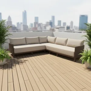 Modern Luxury Durable Outdoor Sofa Set Patio Furniture Sofa Villa Resort Hotel Courtyard Garden Combination Long Sofas