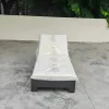 Modern Outdoor Use Park Hotel Eco-Friendly Uv Resistant Anti-Rust Cushions Tilting Foldable Durable Aluminum Sun Lounger