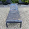 Modern Outdoor Uv Resistant Garden Patio Furniture Bench Swimming Pool Chaise Lounge Bed Stackable Aluminum Sun Loungers