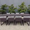 New Design Metal Outdoor Furniture Patio Aluminum Balcony Rainproof Dining Garden Table Chair Set