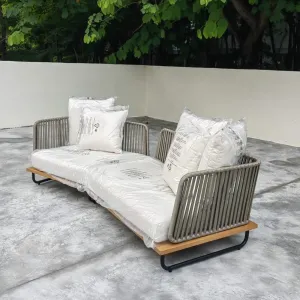 New Design Modern Patio Hotel Lounge Aluminum Frame Garden Sofas Outdoor Furniture Garden Sofa