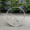 New Style Aluminum Garden Patio Single Hanging Chairs Round Circle Swing Outdoor Colorful Loop Hammock Chair for Garden