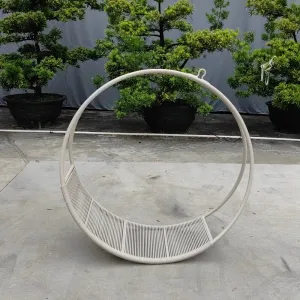 New Style Aluminum Garden Patio Single Hanging Chairs Round Circle Swing Outdoor Colorful Loop Hammock Chair for Garden