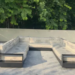 Outdoor Furniture Set Garden Sofa Aluminum Patio Couch Outdoor Sofas for Balcony