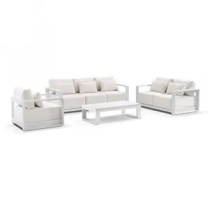 Outdoor Furniture Set Metal Garden Furniture 321 Outdoor Aluminium Lounge with Coffee Table