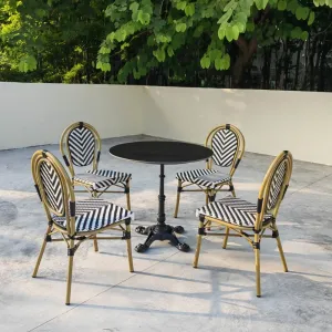 Outdoor Garden Furniture French Cafe Bistro Dining Hotel Balcony Restaurant Outdoor Furniture Set