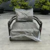 Outdoor Modern Couch Aluminum Outdoor Furniture Patio Furniture Sofa Aluminum Single Garden Sofa