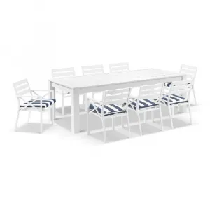 8 Seater Aluminium Garden Dining Table 25m Sleek Rectangle Design utdoor Table for Garden Part