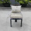 Simple Factory Custom Patio Furniture All- Weather Outdoor Aluminum Armless Chairs With Quick Dry Cushion