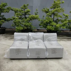 Simple Style Durable Hotel Villa Outdoor Aluminum Furniture All-Weathered 3 Seaters Aluminum Sofa