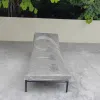 Swimming Pool Beach Furniture Deep Substantial Cushions Daybed Single Aluminum Outdoor Sun Loungers