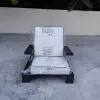 Trending Products Garden Furniture Aluminium Frame Metal Lounge Chair Single Sofa for Patio Villa Hotel