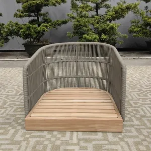 Unique Design Outdoor Furniture Sofa Hotel Used Waterproof Outdoor Furniture Rope Sofa with Cushions