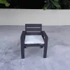 Villa Hotel Comfortable Waterproof Outdoor Furniture Patio Aluminum Frame Garden Armchair