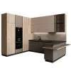 Apartment Engineering Project Large Standard Cocina Modern Modular Plywood Kitchen Cabinet