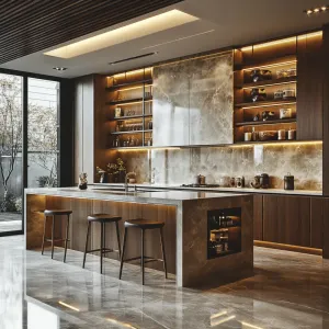 Australia Project Professional Design Full Home Kitchen Modern Glass Faucet Sink Base Cabinets Quality Kitchen Furniture Dining