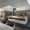 Best Modern White Painted Wooden Kitchen Cabinets Wall Mounted Kitchen Cupboards with Sink Furniture for Apartment Kitchen