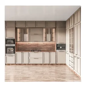 Bulk European Kitchen Cabinet Set Stainless Steel Marble Options Plywood Construction Hinge Drawer Basket Project Solution