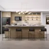 Bulk Villa Project Melamine Plywood Kitchen Cabinets Wooden Wall Hanging Cabinets Custom Modular Kitchen Cabinet