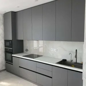 Contractor Grade Kitchen Cabinets Factory Supply Plywood OSB Particleboard PET Melamine Large Scale Projects