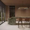 Custom European Modern Kitchen Cabinet Wooden Veneer Solid Wood Glass Marble Sink Backsplash for Villa Mall Kitchens-Fireproof