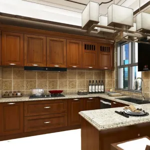 Custom European Modern Modular Lacquer Kitchen Cabinet with Drawer Slides and Faucet Premium Quality for Villa Owner Use