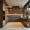 Custom Kitchen Cabinet PET Finish Plywood Carcass Project Solution for Builders