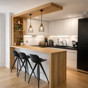 Custom Kitchen Cabinets Plywood MDF Chipboard Painted PET Finish for Bulk Apartment Whole House Project