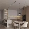 Custom Modern Complete Plywood Wooden Glass Kitchen Cabinet Furniture Set Faucet Melamine Board Durable Stylish Designs