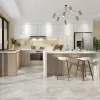 Custom Modern Design PET Kitchen Cabinet Plywood Kitchen Cabinet Project Apartment Kitchen Storage Solutions