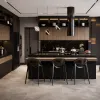 Custom Modern Kitchen Cabinets Solid Wood Luxury Kitchen Furniture Design Cabinets Wooden Kitchen Cabinets