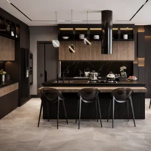 Custom Modern Kitchen Cabinets Solid Wood Luxury Kitchen Furniture Design Cabinets Wooden Kitchen Cabinets
