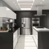 Custom Modern Luxury Kitchen Cabinets with Glass and Faucet Modular Sink Base for Villa Project
