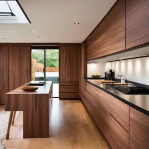 Custom Modern Stainless Steel Solid Wood Glass Eco-Friendly Kitchen Cabinet Marble Countertop Island One-Stop Home Furniture