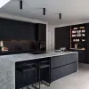 Custom Modular Engineer Project Plywood Kitchen Set Backsplash Eco-Friendly Fireproof Dining Sink Modern Style Melamine Mall
