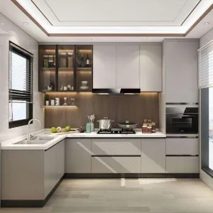 Custom Modular Kitchen Cabinet Melamine Plywood for Property Developers and Contractors