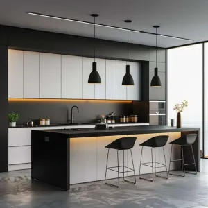 Custom Modular Plywood Sink Base Cabinets with Acrylic Melamine Board Modern Design Drawer Slides Faucets Hinges Dining