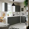 Custom PET Particle Board Kitchen Cabinets for Apartment Hotel Bulk Project Factory Supply