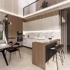 Custom Small Modular All-in-One Kitchen Unit for Apartments Kitchenette Furniture Sink for Dining Manufactured Sink Dining