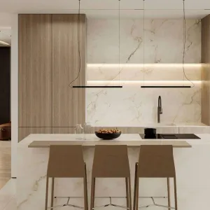 Custom Small Modular Modern Glass Kitchen Cabinets with Sink Base All-in-One Kitchen Unit for Home Apartments and Dining