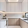 Durable Particleboard PET Kitchen Cabinets for Bulk Apartment and Hotel Development Projects