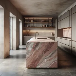 Factory Customized Solid Wood Glass Door Eco-Friendly Modern Kitchen Island Dining Cabinets Granite Stone Countertops Sink for