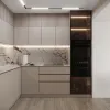 Factory Direct Custom PET Particleboard Kitchen Cabinets for Apartment Villa Hotel Bulk Whole House Projects