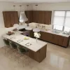 Factory Direct Shaker Frame Wood Veneer Kitchen Cabinets Custom Plywood Cabinetry for Real Estate Developments