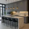 Factory Directly Wholesale Automatic Modular Melamine Board Sink Base Cabinets Glass Eco-Friendly Black Lacquer Finish Modern